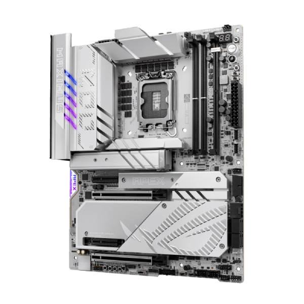  Z890 ATX Motherboard: 1851 Socket For Intel Core Ultra Processors<br>2x DDR5, 4x SATA 6Gb/s, PCIe 5.0, 3x M.2 Gen5 + 3x M.2 Gen4, TB4, 2x 5GbE LAN, Wi-Fi 7 + Bluetooth 5.4, ROG SupremeFX 7.1 Surround Sound Audio, 2x Thunderbolt 4  